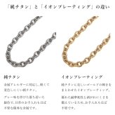 金属アレルギー対応 ネックレスチェーン あずきチェーン 純チタン ゴールドカラー 太さ約1.9mm 40cm 45cm 50cm 55cm 60cn イオンプレーティング ハワイアンジュエリー メンズ レディース 誕生日 プレゼント ハロウィン 【品番：TICH250-Y】