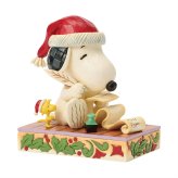 スヌーピー&ウッドストック クリスマスリスト 13cm クリスマス | ジムショア ピーナッツ グッズ フィギュア 人形 置物 彫刻 Jim Shore 正規輸入品