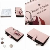 Kate spade ケイトスペード アウトレット  財布  フローラル ミディアム バイフォールド ウォレット