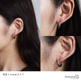 ステンレス 定番 フープピアス シンプルピアス ゴールド シルバー 幅4mm 3サイズ プチプラ メタル 小さめ 細身 プレーン ノーマル セカンド つやつや 両耳2点 レディース 女性 イヤリング 金属アレルギー対応