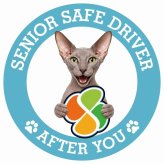 カーサイン 高齢者マーク SENIOR SAFE DRIVER ピーターボールド ステッカー シール 直径13cm 肉球 日本製 車