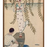 日本製 ジョルジュ バルビエ A3 サイズ ポスター アート おしゃれ 絵画 インテリア 北欧 イラスト マット紙 艶消し アートパネル 額 フレーム デザイン 壁掛け ギフト 新築祝い ディスプレイ  速達 送料無料