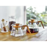 ハリオ コーヒーサーバー オリーブウッド 400mL ドリップサーバー 耐熱ガラス ウッド調【北海道・沖縄県・離島 配送不可】