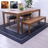 ラグ カーペット ダイニング 撥水 長方形 シンプル キズ防止 約180×220cm