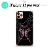 iPhone11ProMax iPhone11pro max スマホケース ハードケース ピンスト 黒 ピンク メンズ レディース nk-i11pm-1240