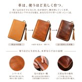 本革 コインケース 小銭入れ メンズ レディース ミニ財布 L字ファスナー 牛革 カードケース コンパクト財布 YKKファスナー 3ポケット Dカン付き 薄型 小さい財布 軽量 レザー シンプル 男女兼用 プレゼント ギフト
