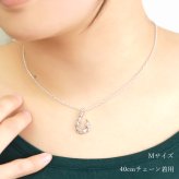 ハワイアンジュエリー ネックレス フィッシュフック モアナ ペアネックレス 2本セット 誕生石入れ可 カレイキニ Sサイズ Mサイズ シルバー925 大人 友達 長さ選べる カップル 夫婦 プレゼント ハロウィン 【品番：CG-SP3405-3406P】