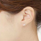 ダイヤモンドピアス 一粒 1カラット プラチナ Pt900 1ct ダイヤ 大粒 シンプル スタッドピアス 鑑別カード付き レディース アクセサリー ジュエリー 誕生石