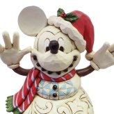 ミッキーマウス スノーマン 17.1cm クリスマス | ディズニー トラディションズ ジムショア グッズ フィギュア 人形 置物 彫刻 Jim Shore 正規輸入品