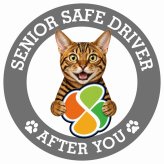 カーサイン 高齢者マーク SENIOR SAFE DRIVER トイガー ステッカー シール 直径13cm 肉球 日本製 車