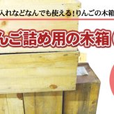 木箱2箱 りんご 箱 りんご箱 アンティーク 収納ボックス DIY 送料無料 20kg入用×2箱（木箱のみ） ※沖縄送料別途加算 男前インテリア ポイント消化
