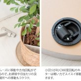 フラワースタンド プランタースタンド キャスター付き 幅40cm 円形 丸型 回転 プランター台 フラワー 花台 台車 屋内 観葉植物 木製 ナチュラル ブラウン ホワイト 木目調 北欧 おしゃれ ガーデンラック 園芸ラック 観葉植物台 植木鉢台 屋外