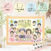 金婚式 ギフト 似顔絵 手描き 名入れ プレゼント 贈り物 金婚式 結婚50周年 お祝い 記念日 結婚記念日 大人数 お母さん お父さん 家族 両親 夫婦 祖父母 名入れ 修正無料 下書き確認 そっくり サプライズ 似てる 一生もの 感謝 50周年 思い出 長寿 百寿祝い 引っ越し 感謝の品 カラフル 披露宴 応援 快気祝い 古希祝い 初任給 イラスト クリスマス