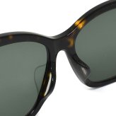 バレンシアガ BALENCIAGA サングラス アジアンフィット UVカット アイウェア キャットアイ BB0102SA-002 メンズ レディース ユニセックス ハバナ+グリーン 国内正規品