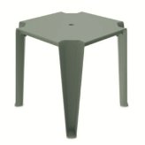ガーデンテーブル おしゃれ ダイニングテーブル 屋外 テーブル 正方形 FERNE フェルネ ロッティ 軽量7kg スタッキング パラソルホール 屋内屋外兼用 ポーランド製 樹脂 カフェ テラス ベランダ 庭 店舗 業務用 雨ざらし KOL-FX14