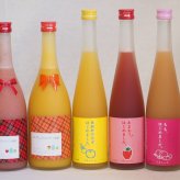 果物梅酒5本セット(あまおう梅酒 ミルクたっぷりいちごの梅酒 ミルクたっぷりマンゴーの梅酒 もも梅酒 馬路村のゆず梅酒) 500ml×3本 720ml×2本