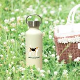 ビーグル かわいい 取っ手付きマグボトル おしゃれ 290ml 保温 保冷 ステンレス マグボトル 取っ手付き 真空 断熱 二重構造 ボトル タンブラー 水筒 マイボトル オリジナル イングリッシュビーグル 犬 ペット 動物 アニマル
