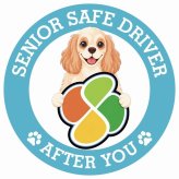 カーサイン 高齢者マーク SENIOR SAFE DRIVER アメリカンコッカースパニエル ステッカー シール 直径13cm 肉球 日本製 車