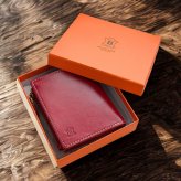 ラッピング済 ギフトセット ベリーズヨーク 二つ折り財布 メンズ レディース 本革 牛革 コンパクト財布 薄型 小銭入れ付き ブラック ブラウン グリーン レッド 誕生日 プレゼント ギフト BELLIES YORK 成人 卒業 入学