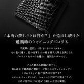スモールクロコダイル ポロサス シャイニング 二つ折り財布 ブラック 無双 センター取り 一枚革 本革 クロコダイル財布 クロコ財布 メンズ レディース メンズ財布 レディース財布 高級財布 高級革財布 鰐革 ワニ革 折り財布 折りたたみ財布 4FA (06002008r)