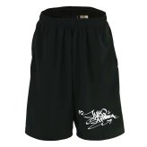 バスケ ハーフパンツ ドライ メンズ ウェア レディース ジュニア 練習着 短パン 速乾 スポーツ 名入れ おしゃれ 半スボン 文字入れ無料 「カリグラフィー JUMP SHOOOOT ロゴ」 アートワークスコウベ 【送料無料】