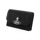 ヴィヴィアン ウエストウッド カードケース コンパクト レディース ブランド Vivienne Westwood SAFFIANO ロゴ 51040067 L001N N402 BLACK ビビアン