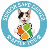 カーサイン 高齢者マーク SENIOR SAFE DRIVER ジャパニーズボブテイル ステッカー シール 直径13cm 肉球 日本製 車