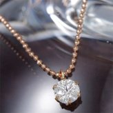 ネックレス レディース 一粒 ダイヤモンド 0.4ct K18PG ピンクゴールド 18金 ペンダント 4月 誕生石 ジュエリー ギフト プレゼント 記念日