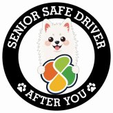 カーサイン 高齢者マーク SENIOR SAFE DRIVER スピッツ ステッカー シール 直径13cm 肉球 日本製 車
