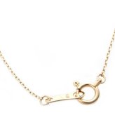 ダイヤモンド ネックレス K18 イエローゴールド 一粒 ダイヤ 0.014ct 四葉 クローバー モチーフ ペンダント レディース アクセサリー 華奢 シンプル 18金 鑑別カード付き ギフト プレゼント