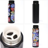 ウェストブルーム ステンレスボトル 480ml 10角 水筒 ボトル 保温保冷 直飲み アメカジ  カジュアル アメリカン 犬 ステッカー風 学校 仕事 アウトドア