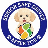 カーサイン 高齢者マーク SENIOR SAFE DRIVER シープー ステッカー シール 直径13cm 肉球 日本製 車