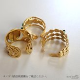 ステンレス ボヘミアンリング 3タイプ ターコイズ 18KGP ゴールド gold エスニック 太陽 オープンリング フリーサイズ レディース 女性 指輪 金属アレルギー対応
