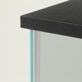 不二貿易 ガラスコレクションケース 幅60cm ワイド 背面ミラー 4段 強化ガラス フィギュアケース 推し活収納 隠しキャスター付き
