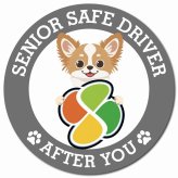 カーサイン 高齢者マーク SENIOR SAFE DRIVER チワズー マグネット 強力 直径13cm 肉球 日本製 車 ステッカー
