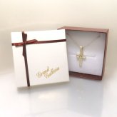 セパレートクロスネックレス シルバー925 × 真鍮 【刻印無料】 セパレート 十字架 クロス ネックレス ペンダント シルバーアクセサリー ブラス メンズ レディース ユニセックス クリスマス 誕生日 ハンドメイド 彫金 箱 ジュエリーボックス Grand Galleria グランドガレリア