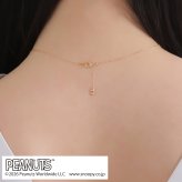 【受注生産品】【送料無料】 ウッドストック 一粒ダイヤ レディースネックレス PEANUTS 18金 ダイヤモンド ラボダイヤ 肉球 ブランド おしゃれ かわいい アクセサリー 10代 20代 30代 40代 50代 レディース 女性 誕生日 記念日 プレゼント ギフト ホワイトデー 母の日 white clover ホワイトクローバー