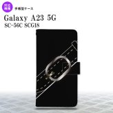 Galaxy A23 GalaxyA23 手帳型スマホケース カバー ベルト 黒 2022年 10月発売 nk-004s-a23-dr326