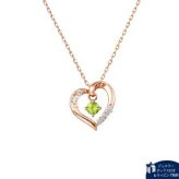 【無料ラッピング】  カナルヨンドシー Canal 4℃ ネックレス【8月誕生石】K10 ピンクゴールド ネックレス ペリドット キュービックジルコニア ブランド 正規品 新品 ギフト プレゼント 人気 おすすめ 誕生日 記念日 クリスマス 送料無料