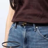 パトゥ PATOU THIN JP BELT レザー ベルト BE0025008 ロゴ モノグラム レディース ファッション小物
