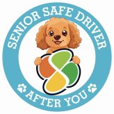カーサイン 高齢者マーク SENIOR SAFE DRIVER ダップー ステッカー シール 直径13cm 肉球 日本製 車
