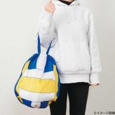 エコバッグ バレーボール ボール型 折りたたみ 軽量 スポーツバッグ 買い物バッグ 買い物袋 撥水 収納ポーチ付き バレー部 部活 練習着入れ 観戦グッズ 雑貨 プレゼント ギフト セトクラフト