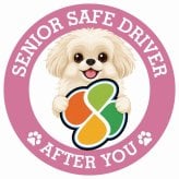 カーサイン 高齢者マーク SENIOR SAFE DRIVER ペキプー ステッカー シール 直径13cm 肉球 日本製 車