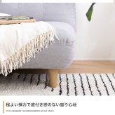 ソファ 座椅子 ー ２人掛け Moln モルン アイボリー グレー 幅128m ロー 大きな座面 あぐら 足置き付き リビング ラウンジチェア 韓国インテリア ゲームチェア 一人暮らし
