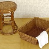 脱衣かご 脱衣カゴ バスケット 抗菌 樹脂製 ポリプロピレン ラタン風 業務用 ホテル 旅館 温泉 脱衣所 脱衣場 洗面所 ランドリー インテリア テイスト 雑貨?