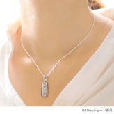 ハワイアンジュエリー ネックレス スクロール シルバー ネックレス 刻印 無料 誕生石入れ可 ダブル プレート Sサイズ 30.5mm ロジウムコーティング シルバー925 ギフトラッピング可能 メンズ レディース ハロウィン 【品番：CG-SP310】