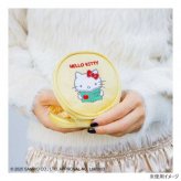 ハローキティ アクセサリーポーチ 小物入れ ジュエリーケース イエロー キティちゃん サンリオ キャラクター グッズ 持ち運び 携帯用 リングホルダー ピアス収納 トラベル 旅行 プレゼント ギフト サンリオ正規ライセンス品