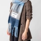 【正規品】 バーブ トゥ ドゥ VERB TO DO SCARF マフラー C-SCARF スカーフ レディース チェック 大判 フリンジ ファッション小物