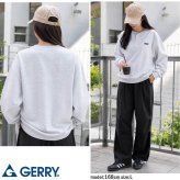 【予約】GERRY ジェリー スウェット ヘンリーネック レディース メンズ gea-m0033 裏起毛 トレーナー 長袖 織りネーム 刺繍 防寒 ビッグシルエット オーバーサイズ アメカジ アウトドア ストリート カジュアル M L XL 2026FW  別注