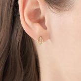【無料ラッピング】  ヨンドシー 4℃ EAU DOUCE４℃ K18イエローゴールド ピアス ダイヤモンド ブランド 正規品 新品 ギフト プレゼント 人気 おすすめ 誕生日 記念日 クリスマス 送料無料